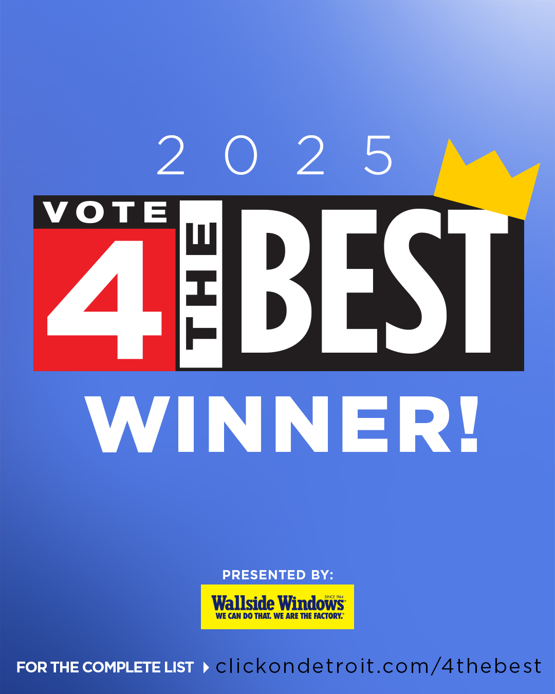 2025 Vote 4 The Best winner